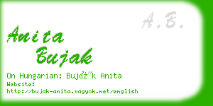 anita bujak business card